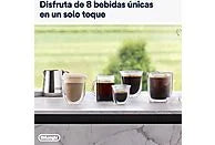 Cafetera superautomática - De'Longhi Rivelia EXAM440.35.W, Molinillo integrado, Espumador leche, Táctil, 4 perfiles, 8 recetas, 19bar, 1450W, Blanco