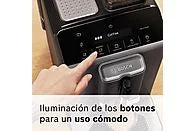 Cafetera superautomática - Bosch TIE20504, 15 bar, 1300 W, 2 tazas, SensoFlow System, OneTouch, Diamond titanium metallic