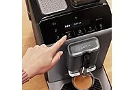 Cafetera superautomática - Bosch TIE20504, 15 bar, 1300 W, 2 tazas, SensoFlow System, OneTouch, Diamond titanium metallic