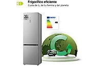 Frigorífico combi - LG GBV5250CPY, Total No Frost, 203 cm, 387 L, DoorCooling+™, FRESHConverter™, Inox antihuellas