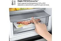 Frigorífico combi - LG GBV5250CPY, Total No Frost, 203 cm, 387 L, DoorCooling+™, FRESHConverter™, Inox antihuellas