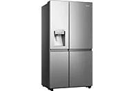 Frigorífico americano - Hisense RS818N4TIE1, No Frost, 179 cm, 636 l, WI-FI, Dispensador Agua & Hielo, Inox