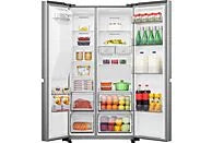 Frigorífico americano - Hisense RS818N4TIE1, No Frost, 179 cm, 636 l, WI-FI, Dispensador Agua & Hielo, Inox